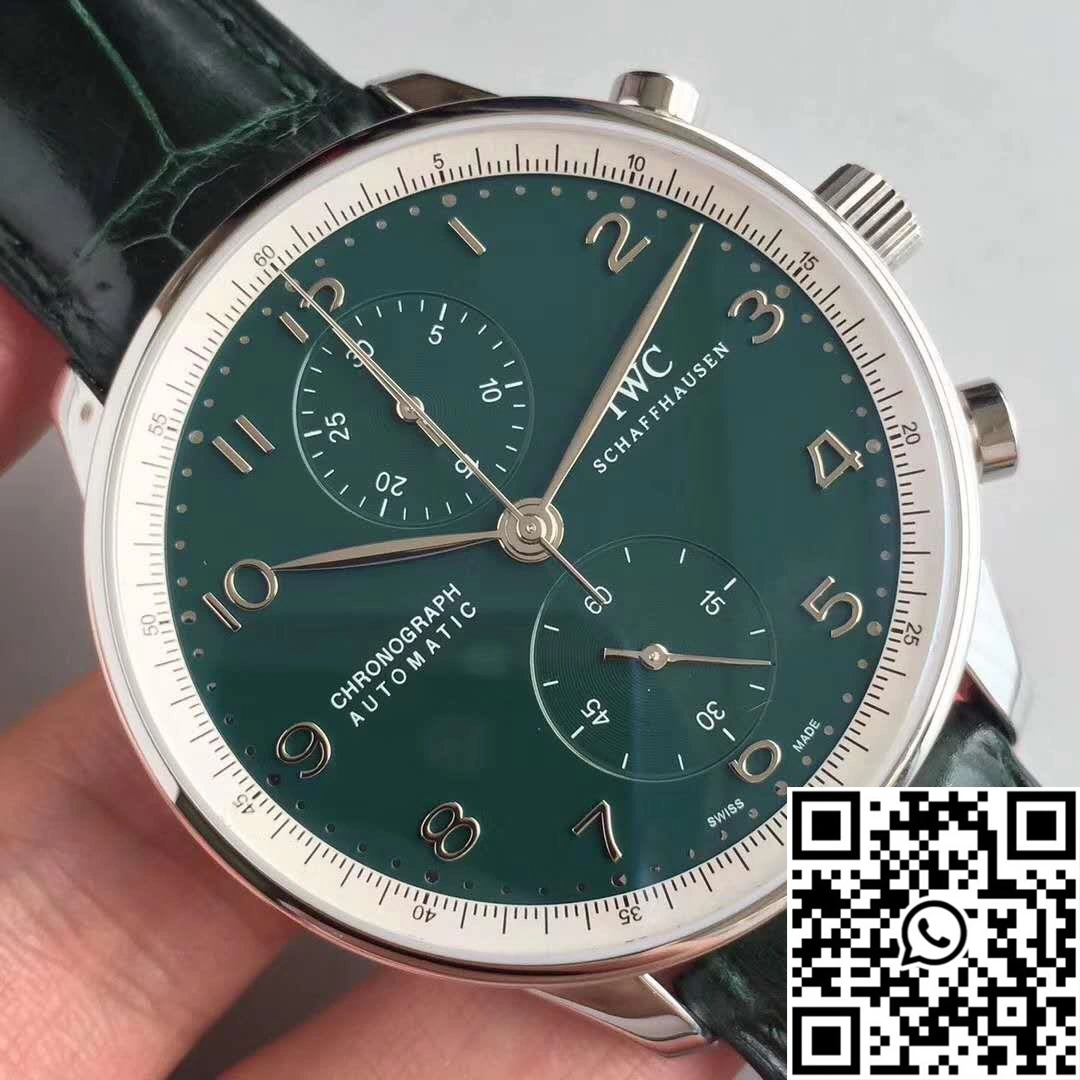 IWC Portugieser Chronograph Edition 150 Years IW371601 Green Dial YL Factory Cozy 1997
