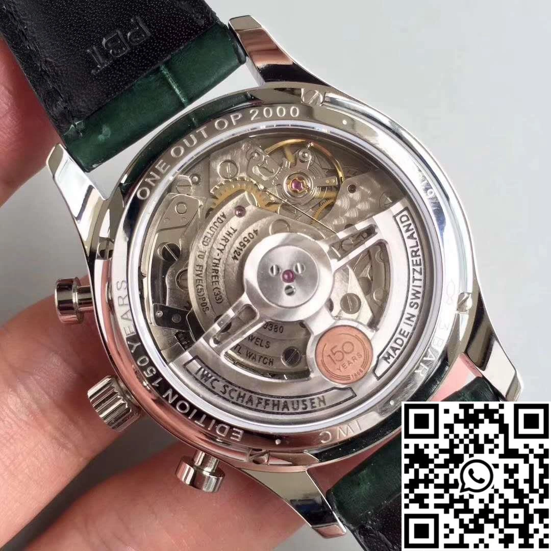 IWC Portugieser Chronograph Edition 150 Years IW371601 Green Dial YL Factory Cozy 1997