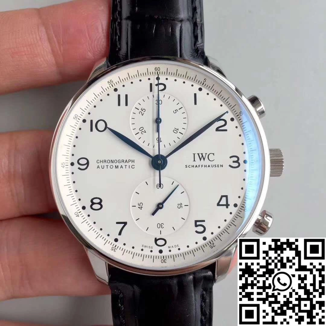 FlexibleFit IWC Portugieser Chronograph Edition 150 Years IW371602 YL Factory White Dial 1970