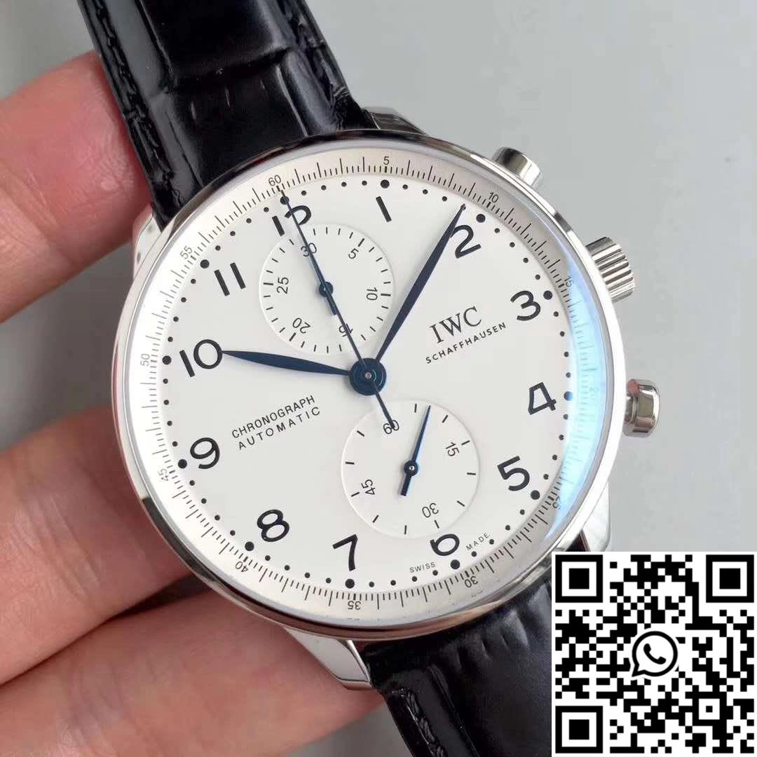 FlexibleFit IWC Portugieser Chronograph Edition 150 Years IW371602 YL Factory White Dial 1970