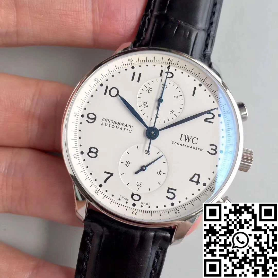 FlexibleFit IWC Portugieser Chronograph Edition 150 Years IW371602 YL Factory White Dial 1970