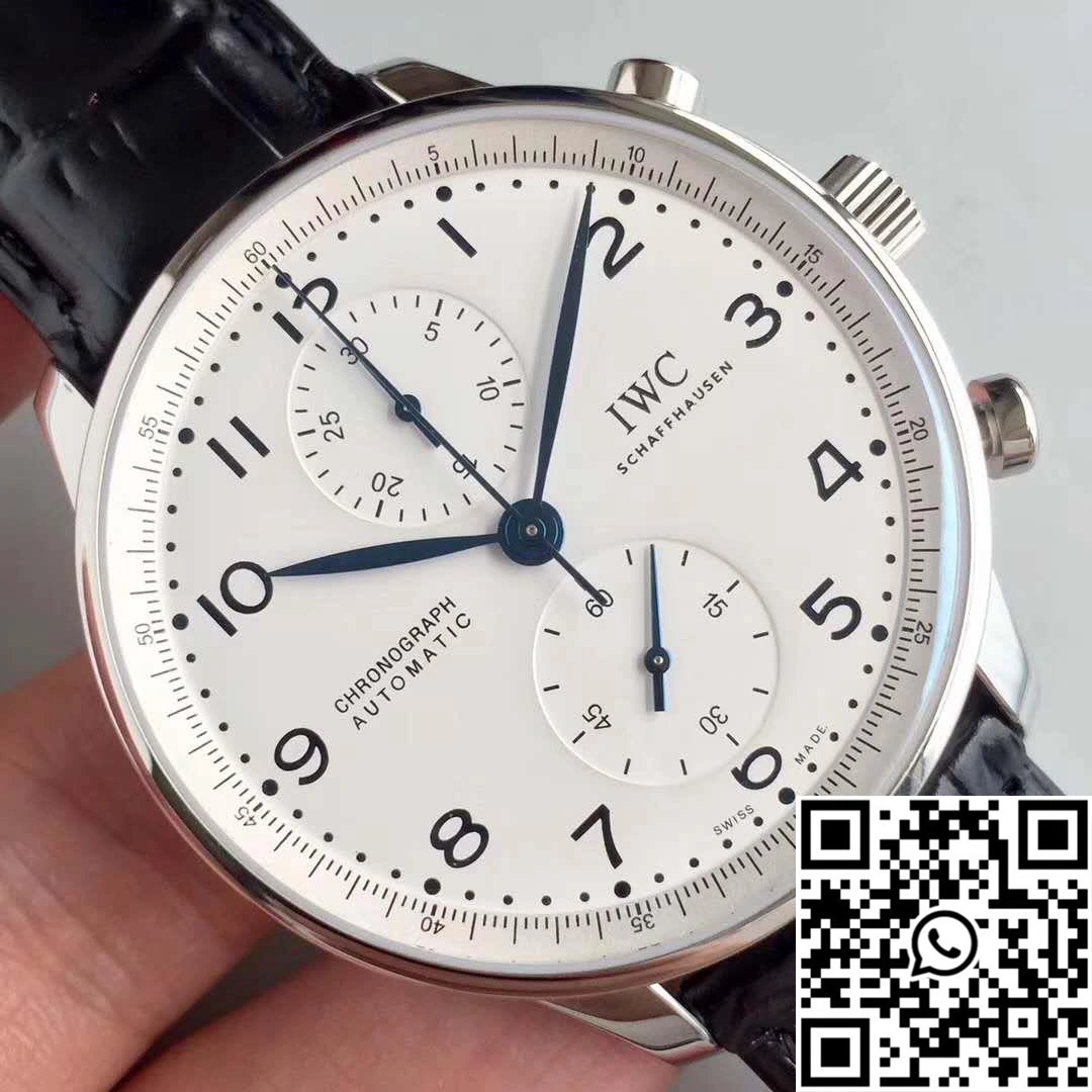 FlexibleFit IWC Portugieser Chronograph Edition 150 Years IW371602 YL Factory White Dial 1970