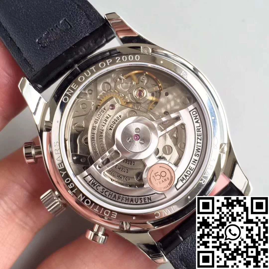 FlexibleFit IWC Portugieser Chronograph Edition 150 Years IW371602 YL Factory White Dial 1970