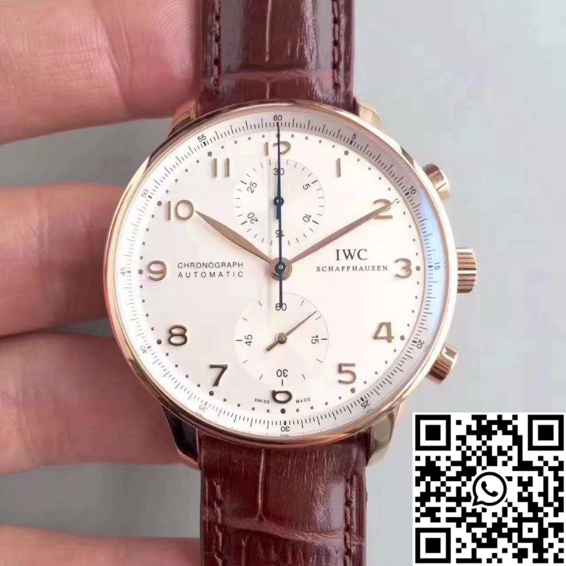 IWC Portugieser Chronograph IW371445 ZF Factory V2 Silver Dial WaterResistant 2016