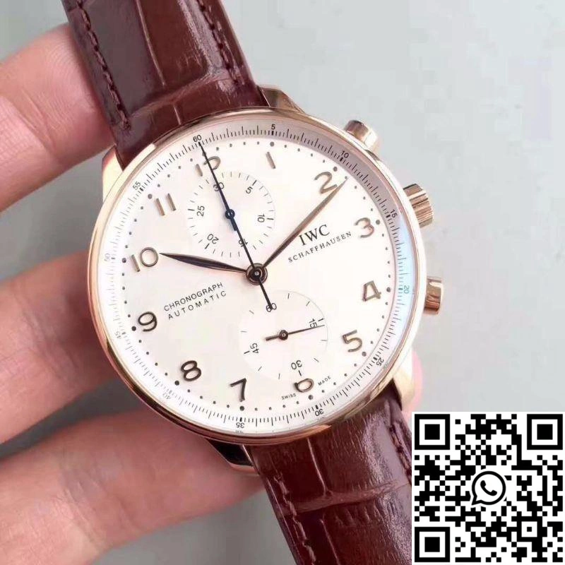 IWC Portugieser Chronograph IW371445 ZF Factory V2 Silver Dial WaterResistant 2016