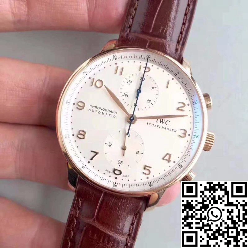 IWC Portugieser Chronograph IW371445 ZF Factory V2 Silver Dial WaterResistant 2016