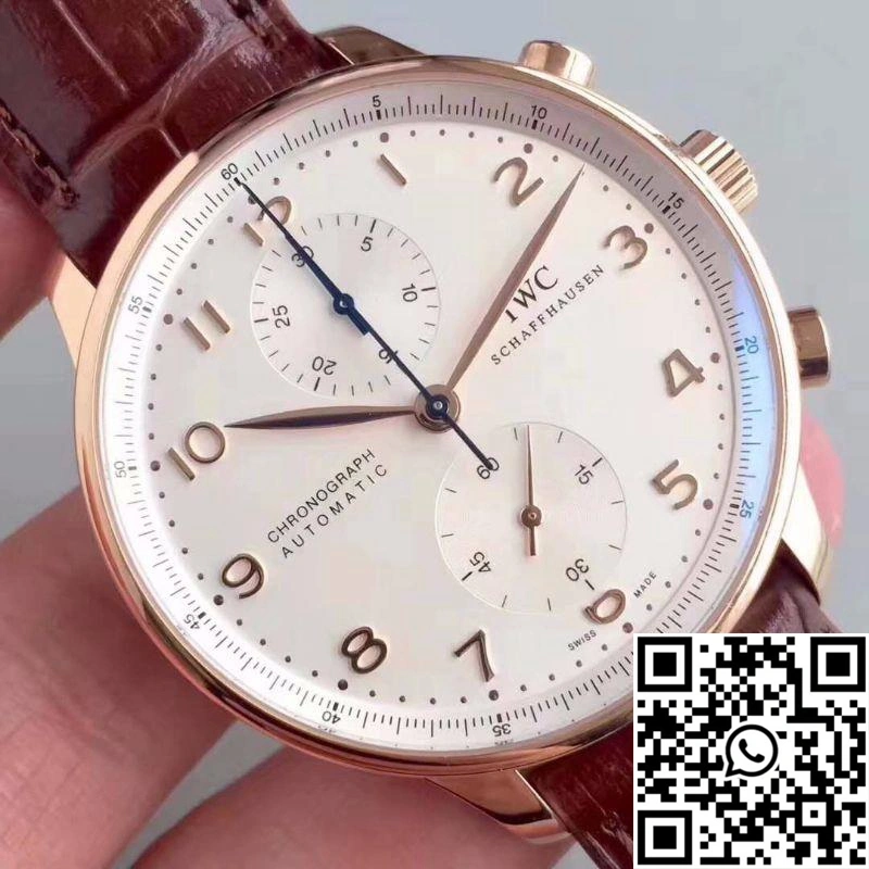 IWC Portugieser Chronograph IW371445 ZF Factory V2 Silver Dial WaterResistant 2016