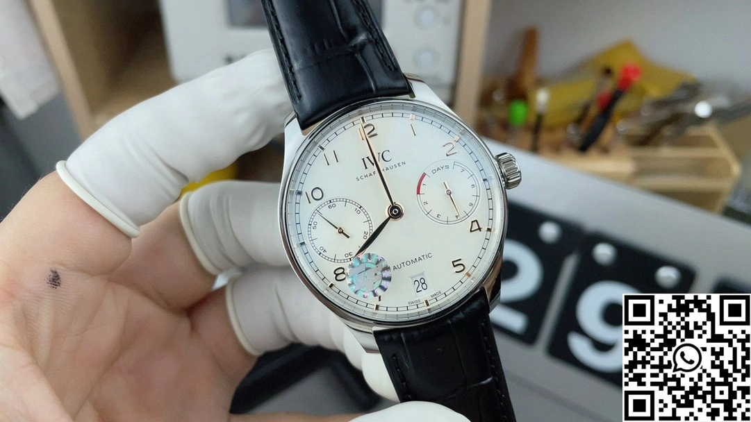 IWC Portugieser IW371601 ZF Factory Stainless Steel White Dail Gold hand Compact 1989