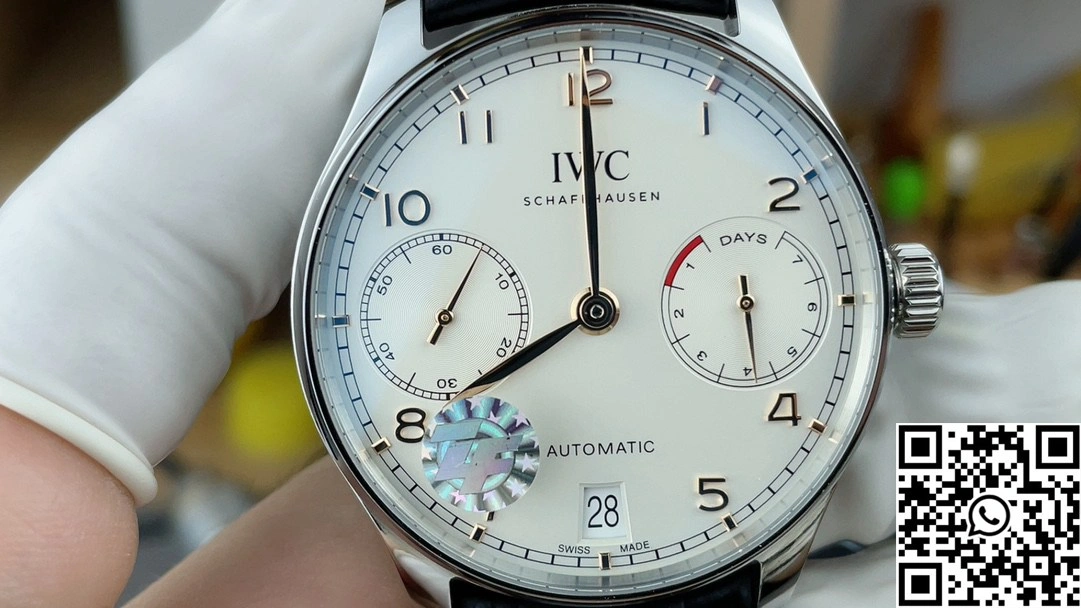 IWC Portugieser IW371601 ZF Factory Stainless Steel White Dail Gold hand Compact 1989
