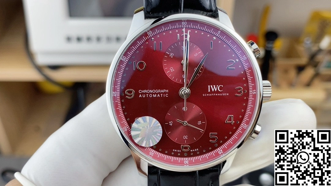IWC Portugieser IW371629 ZF Factory Leather Band Red Dial EasyCare 2004