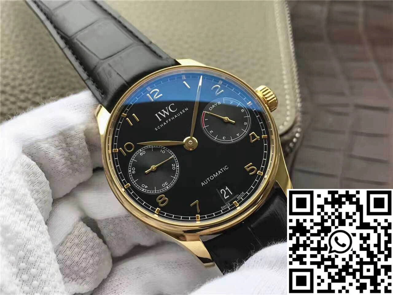 WrinkleFree IWC Portugieser IW500101 ZF Factory Black Dial 1993
