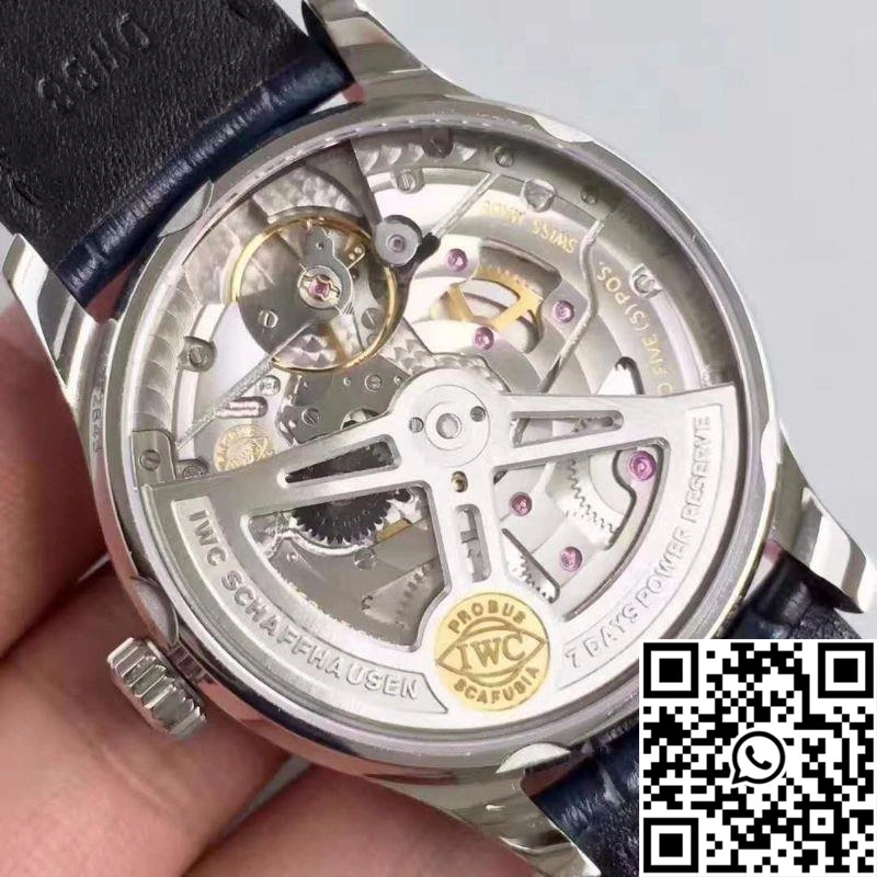 WaterResistant IWC Portugieser IW500705 ZF Factory V4 White Dial and Blue Markers 1992