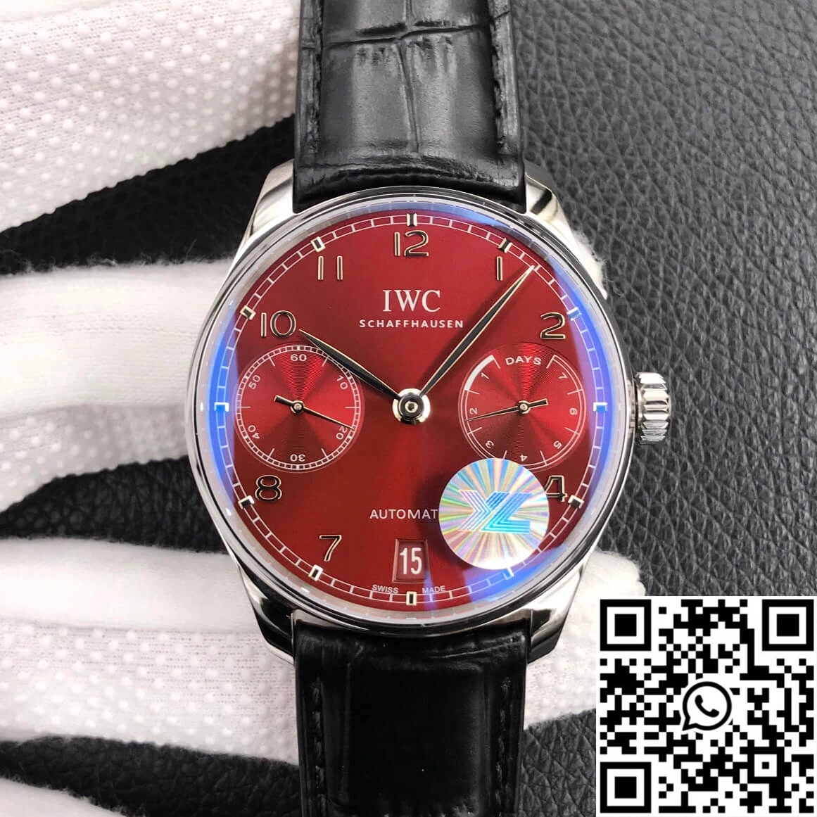 Trendy IWC Portugieser IW500714 ZF Factory Burgundy Red Dial 1985