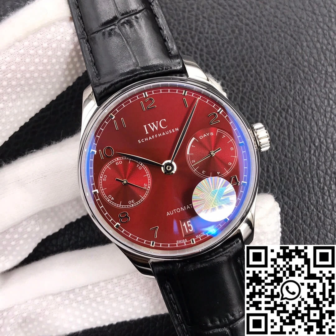 Trendy IWC Portugieser IW500714 ZF Factory Burgundy Red Dial 1985