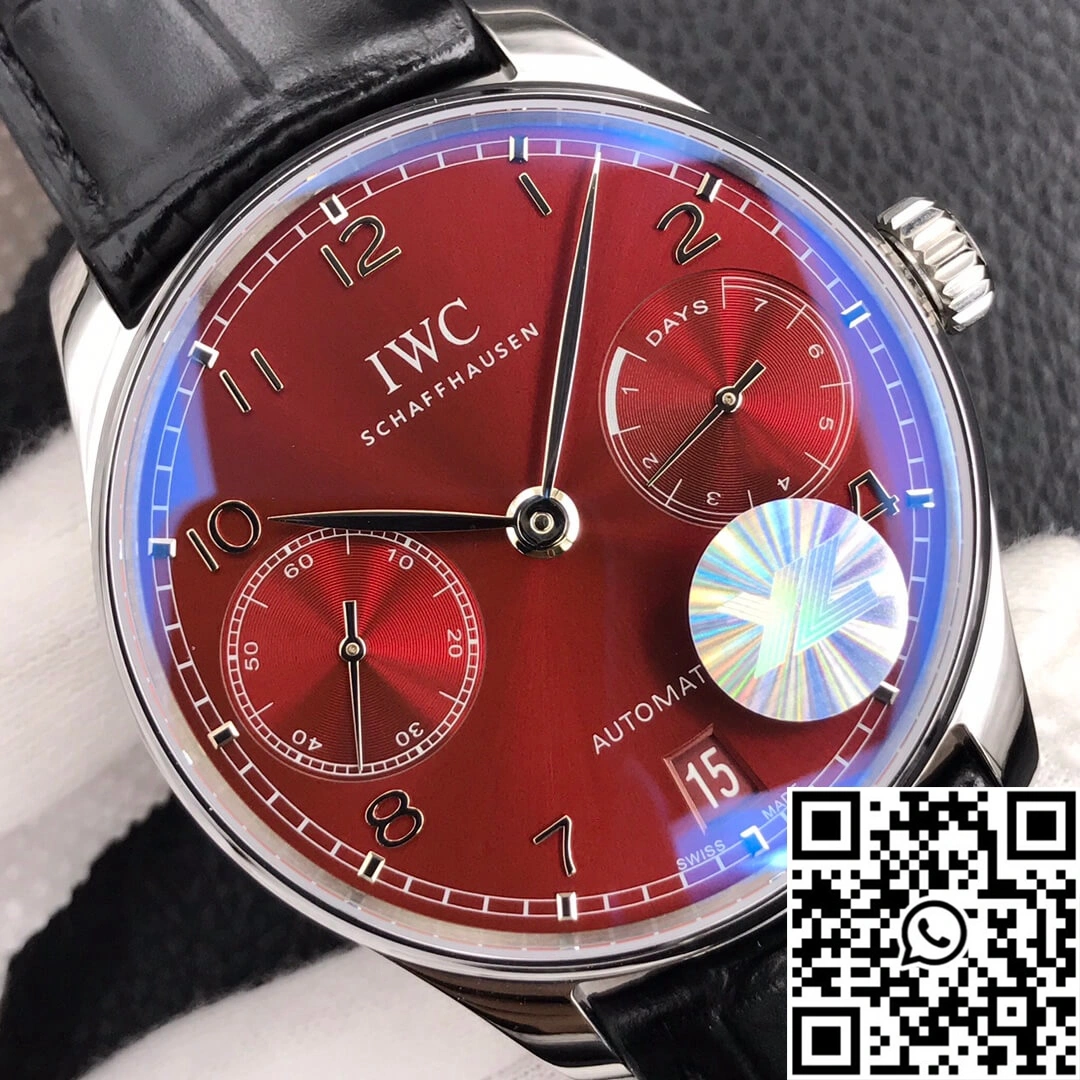 Trendy IWC Portugieser IW500714 ZF Factory Burgundy Red Dial 1985