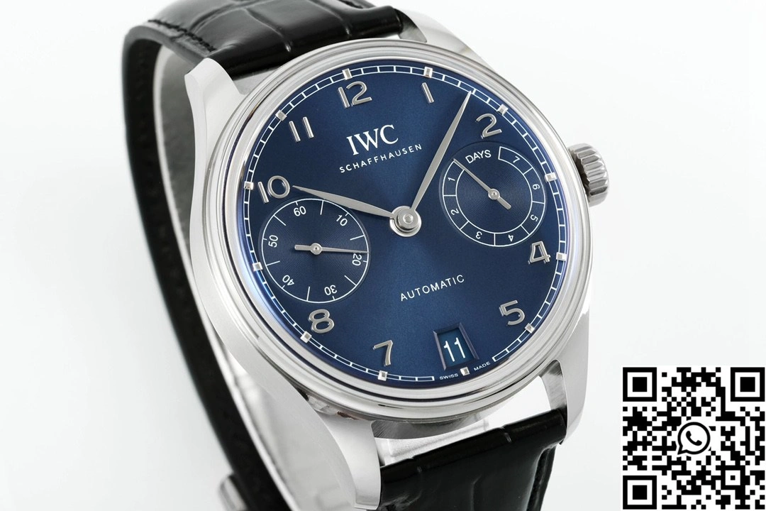 Attractive IWC Portugieser IW501704 APS Factory 42mm Stainless Steel Blue Dial 1991