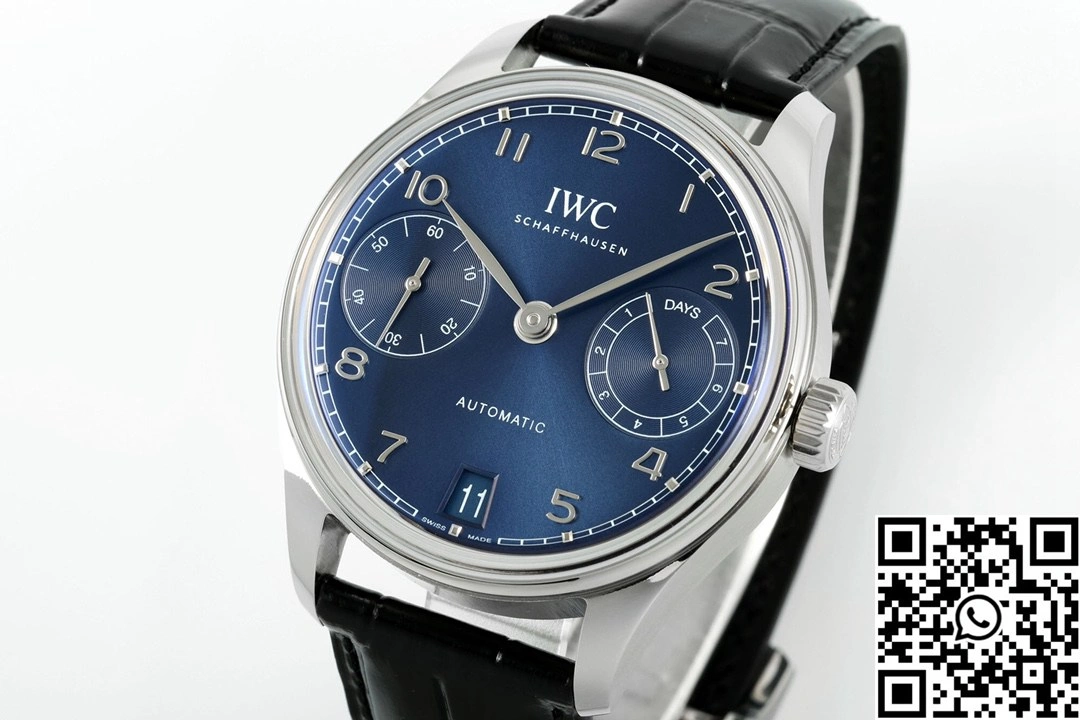 Attractive IWC Portugieser IW501704 APS Factory 42mm Stainless Steel Blue Dial 1991