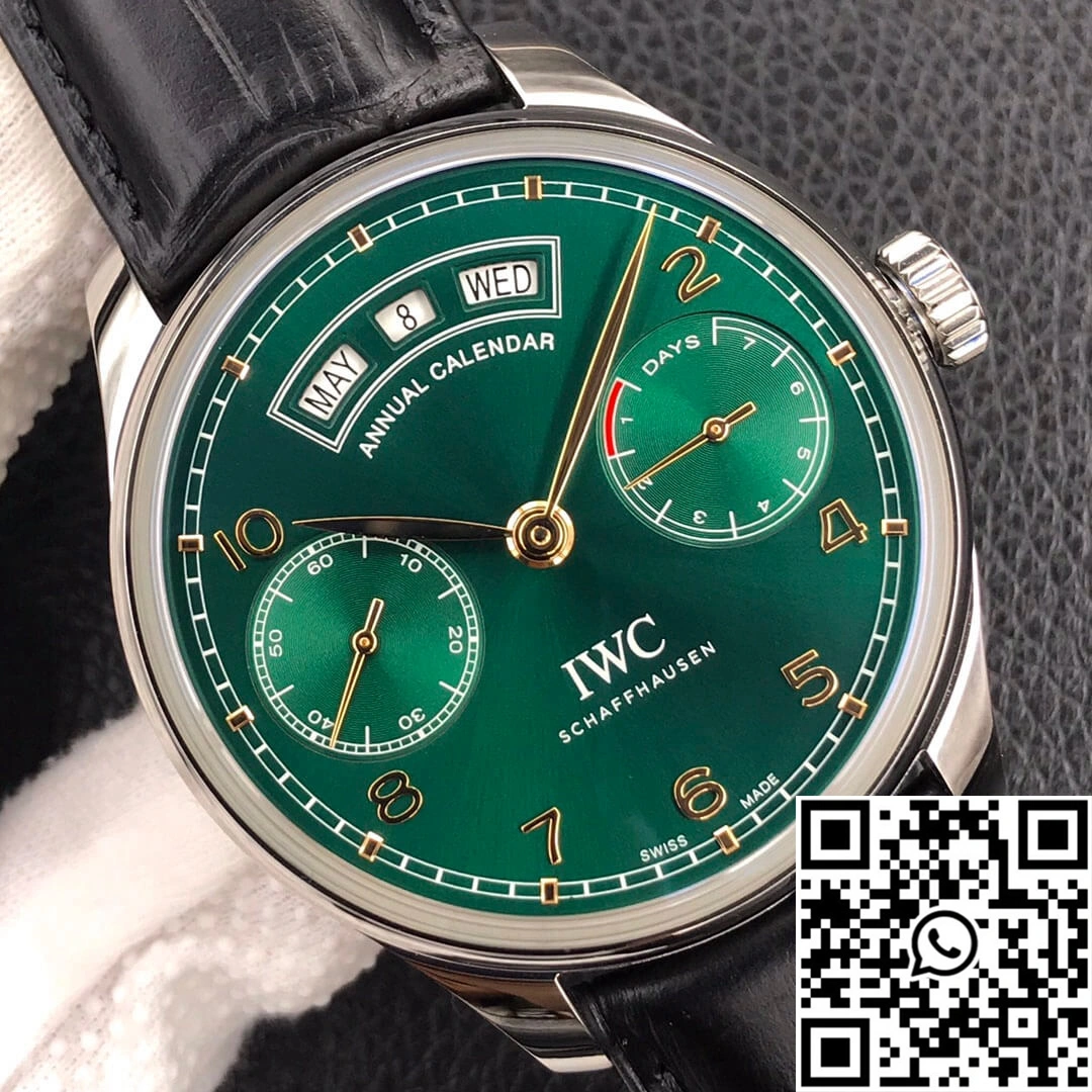 Neat IWC Portugieser IW503510 ZF Factory Green Dial 1973