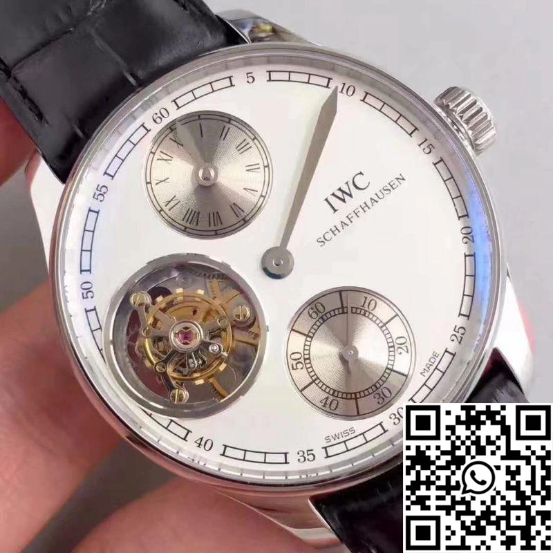 IWC Portugieser Tourbillon Regulator IW544603 YL Factory White Dial Affordable 1986