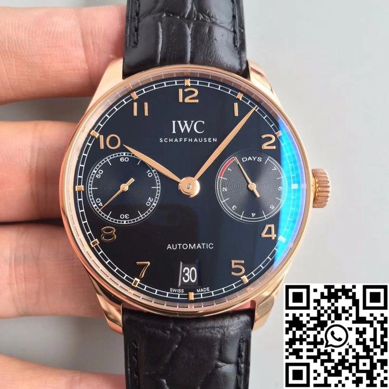 Upgraded IWC Portuguese IW500701 ZF Factory Black Dial 2037