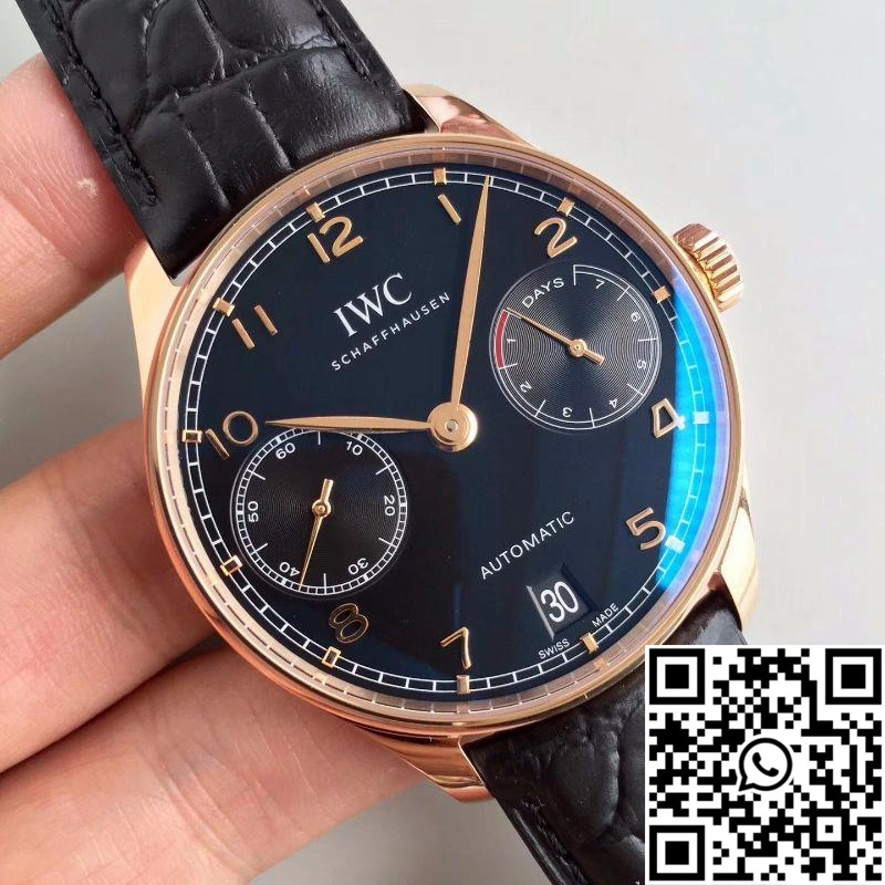 Upgraded IWC Portuguese IW500701 ZF Factory Black Dial 2037