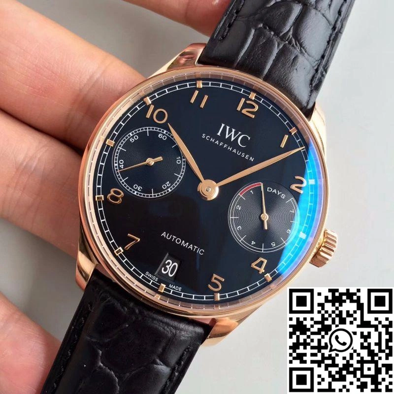 Upgraded IWC Portuguese IW500701 ZF Factory Black Dial 2037