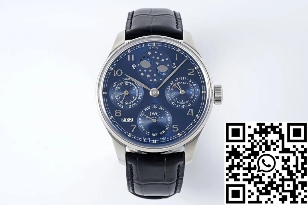 Refined IWC Portuguese Perpetual Calendar IW503401 APS Factory Blue Dial 2034