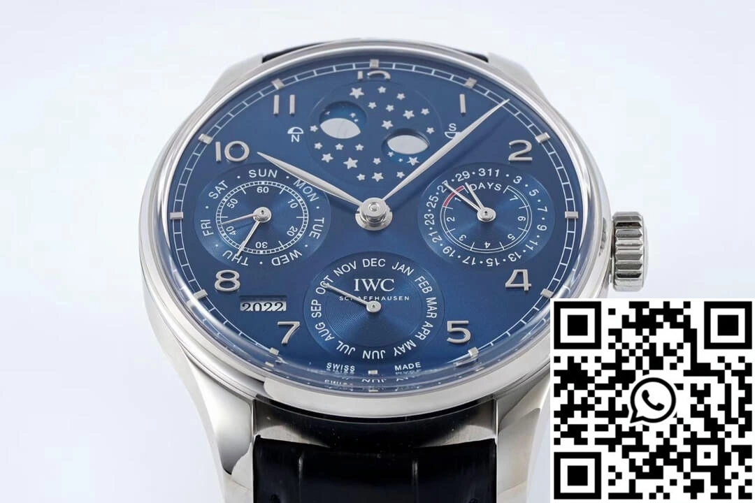 Refined IWC Portuguese Perpetual Calendar IW503401 APS Factory Blue Dial 2034