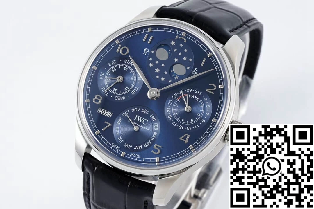 Refined IWC Portuguese Perpetual Calendar IW503401 APS Factory Blue Dial 2034