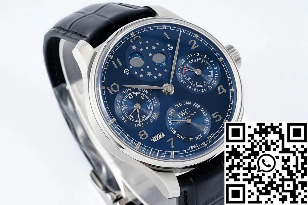 Refined IWC Portuguese Perpetual Calendar IW503401 APS Factory Blue Dial 2034