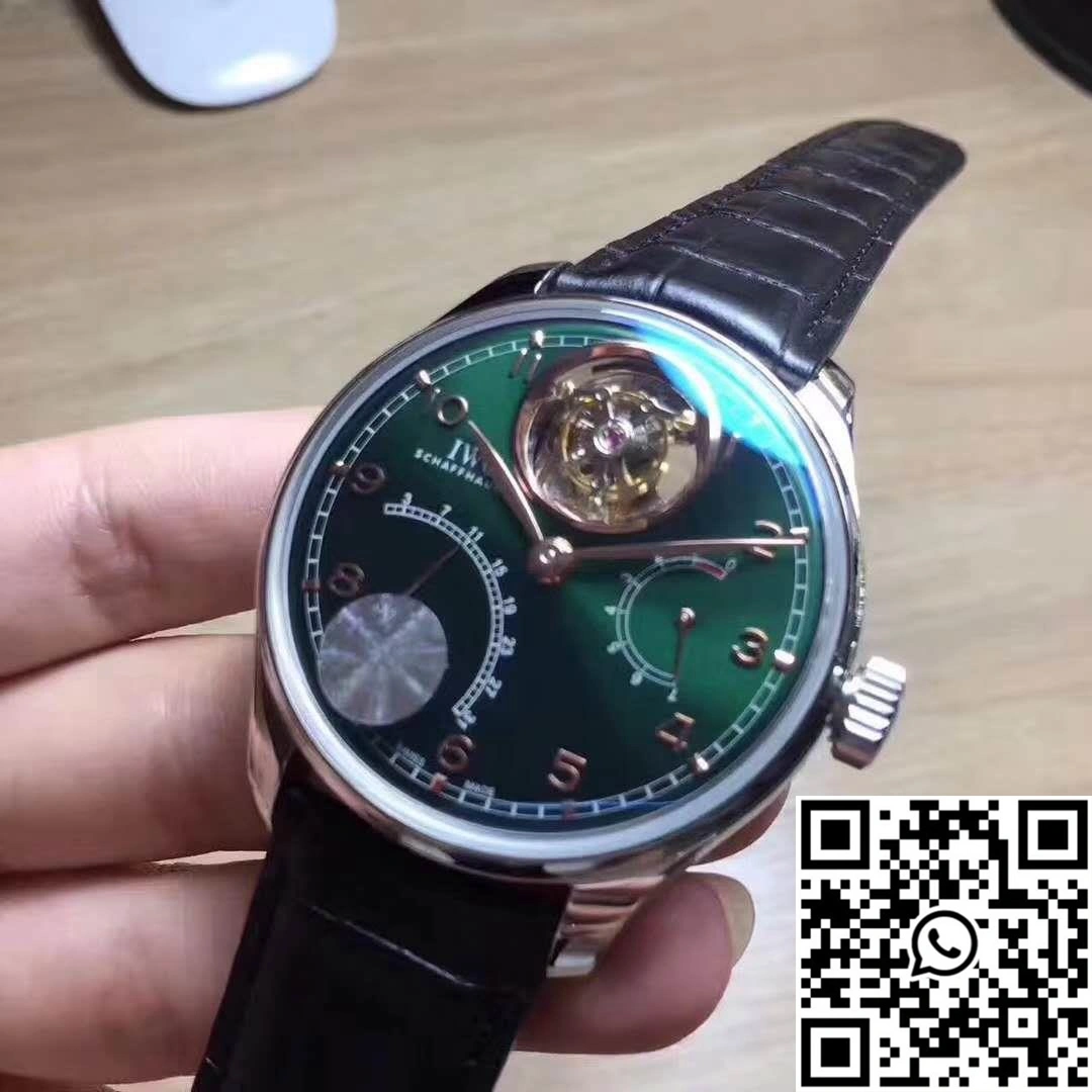 ZipUp IWC Portuguese Tourbillon YL Factory Green Dial 2047