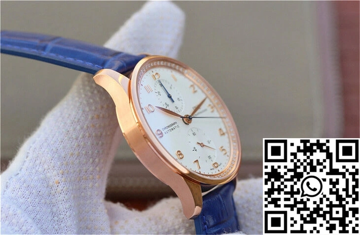 Resilient IWC Portuguese ZF Factory Blue Cowhide Strap 2041