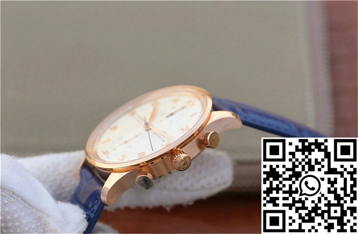 Resilient IWC Portuguese ZF Factory Blue Cowhide Strap 2041