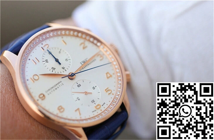 Resilient IWC Portuguese ZF Factory Blue Cowhide Strap 2041