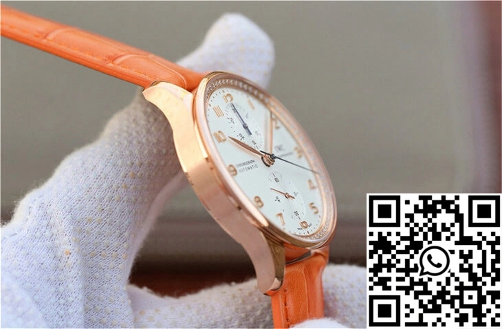 IWC Portuguese ZF Factory Orange Cowhide Strap MoistureWicking 2044