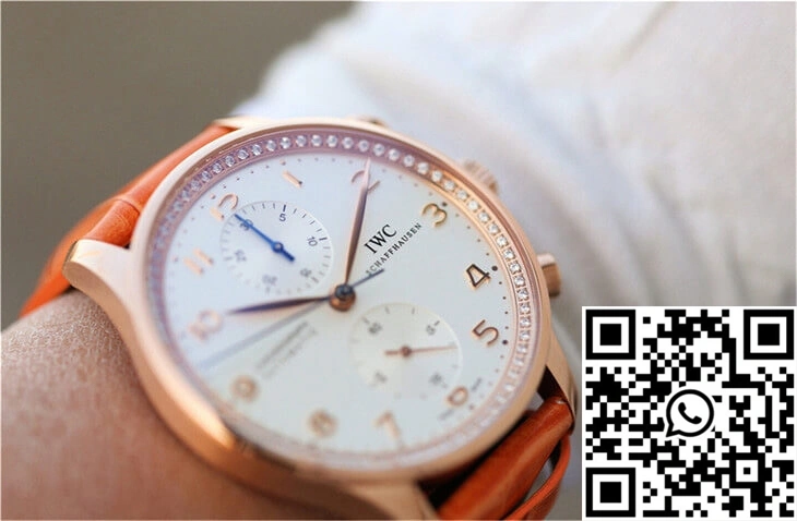 IWC Portuguese ZF Factory Orange Cowhide Strap MoistureWicking 2044