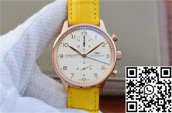 Seasonal IWC Portuguese ZF Factory Yellow Cowhide Strap 2038