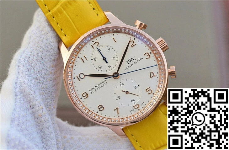 Seasonal IWC Portuguese ZF Factory Yellow Cowhide Strap 2038