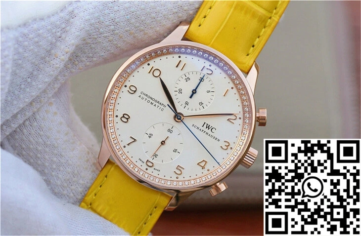 Seasonal IWC Portuguese ZF Factory Yellow Cowhide Strap 2038