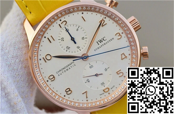 Seasonal IWC Portuguese ZF Factory Yellow Cowhide Strap 2038