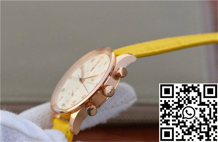 Seasonal IWC Portuguese ZF Factory Yellow Cowhide Strap 2038