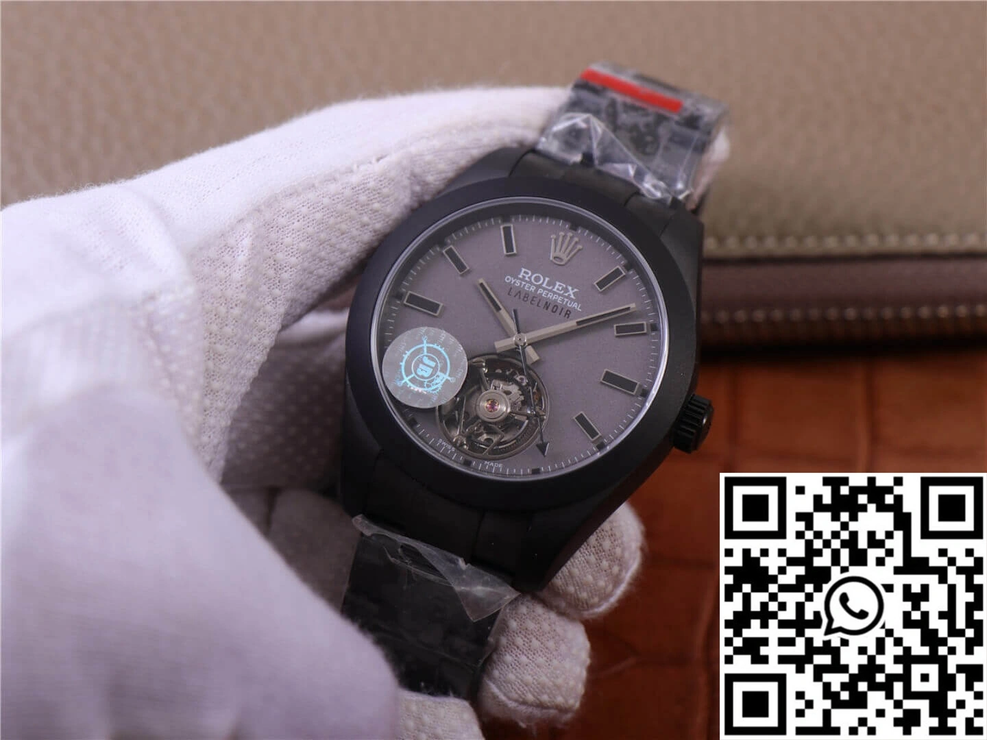 JB Factory Replica Rolex Milgauss Base 116400 Label Noir Design LNT01HS-001 Black case watch Durable 1191