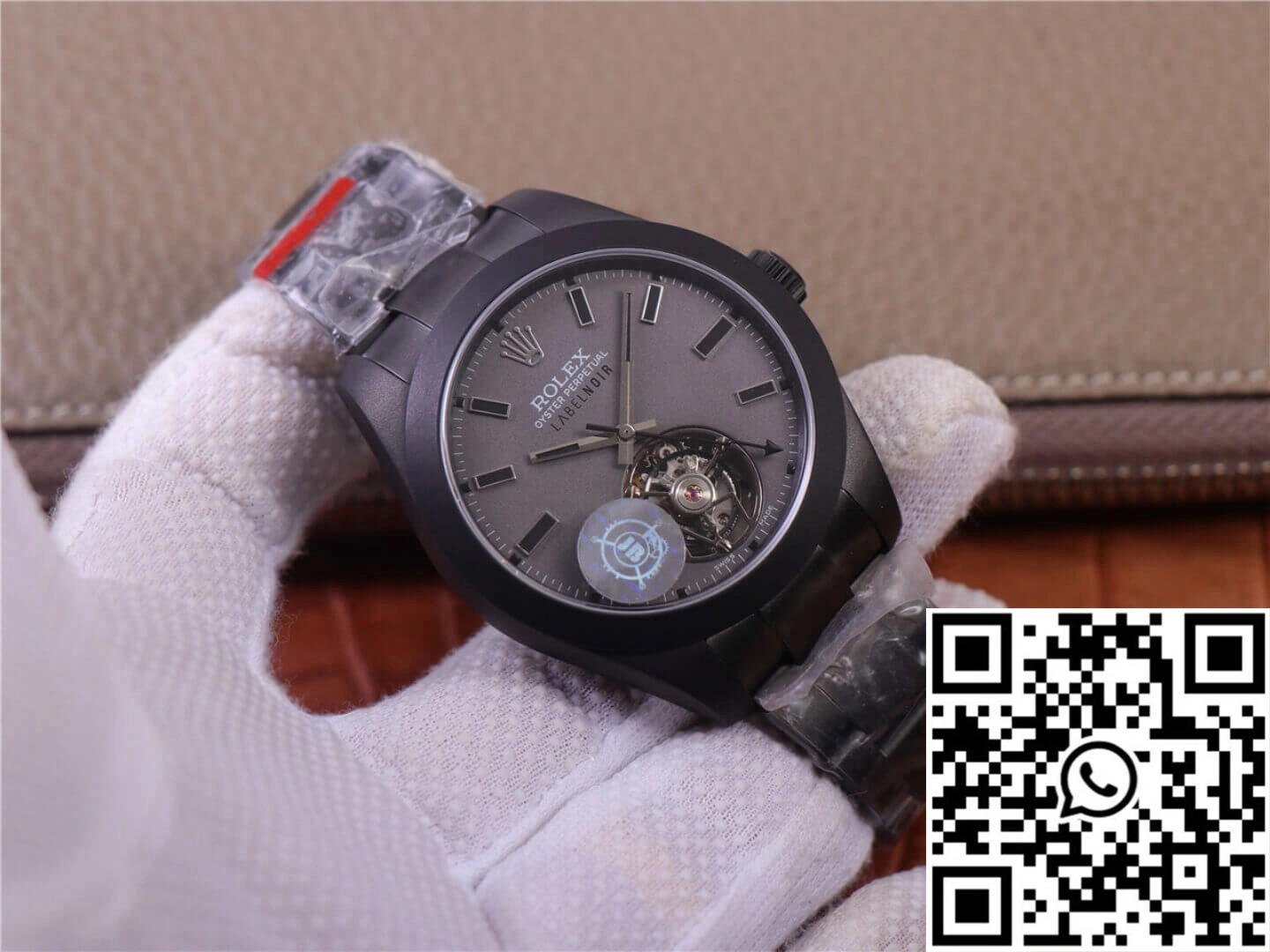 JB Factory Replica Rolex Milgauss Base 116400 Label Noir Design LNT01HS-001 Black case watch Durable 1191