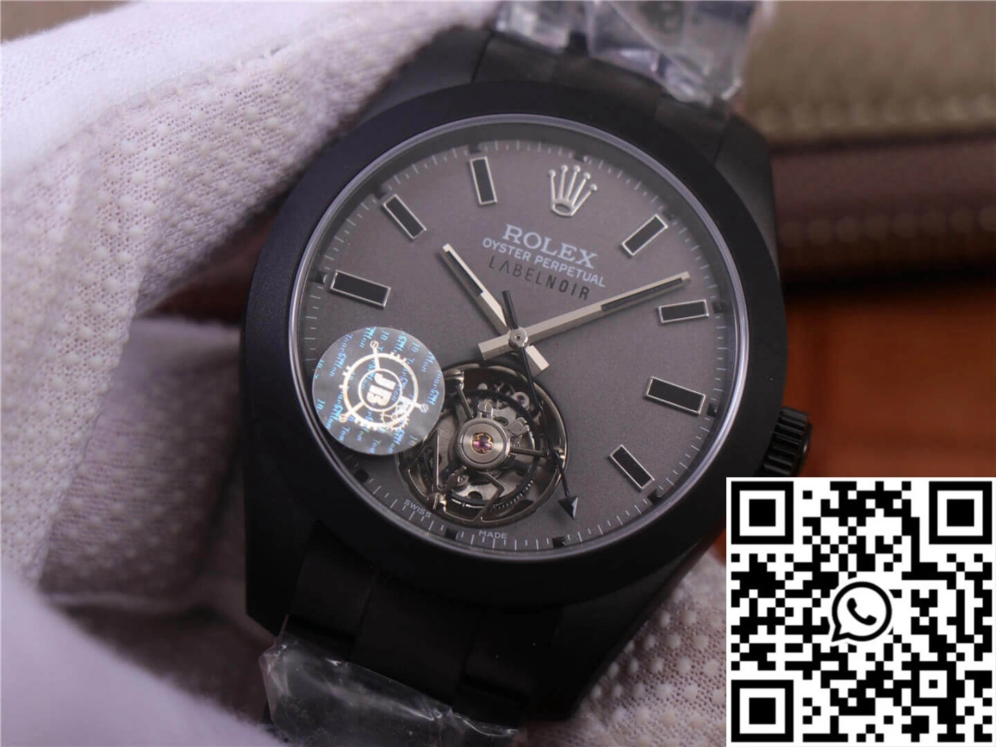 JB Factory Replica Rolex Milgauss Base 116400 Label Noir Design LNT01HS-001 Black case watch Durable 1191