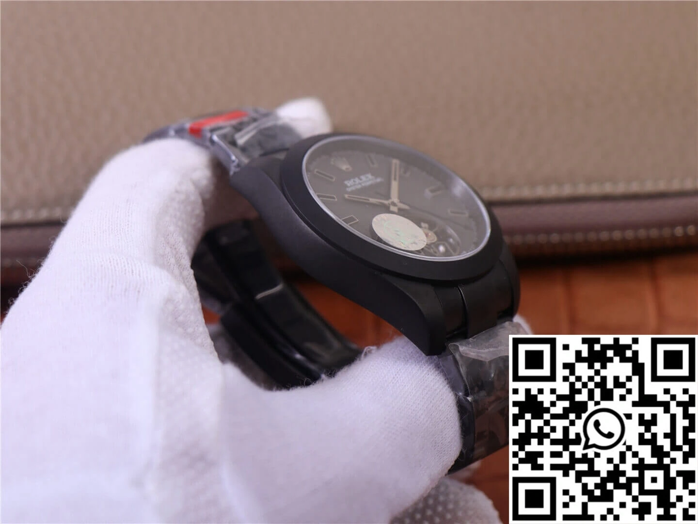JB Factory Replica Rolex Milgauss Base 116400 Label Noir Design LNT01HS-001 Black case watch Durable 1191