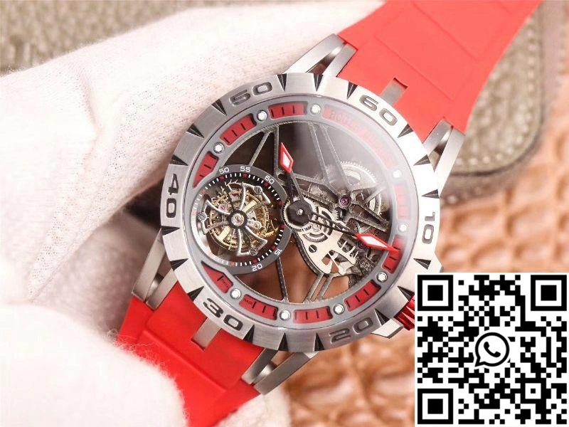 JB Factory Roger Dubuis Excalibur Spider Carbon Skeleton Flying Tourbillon RDDBEX0572 Transparent Version Popular 2526