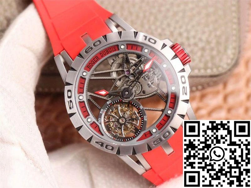 JB Factory Roger Dubuis Excalibur Spider Carbon Skeleton Flying Tourbillon RDDBEX0572 Transparent Version Popular 2526