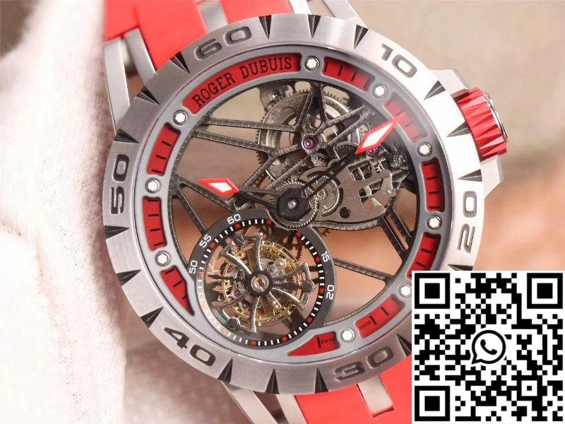 JB Factory Roger Dubuis Excalibur Spider Carbon Skeleton Flying Tourbillon RDDBEX0572 Transparent Version Popular 2526
