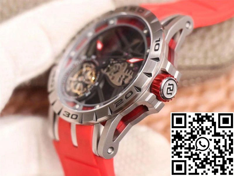 JB Factory Roger Dubuis Excalibur Spider Carbon Skeleton Flying Tourbillon RDDBEX0572 Transparent Version Popular 2526