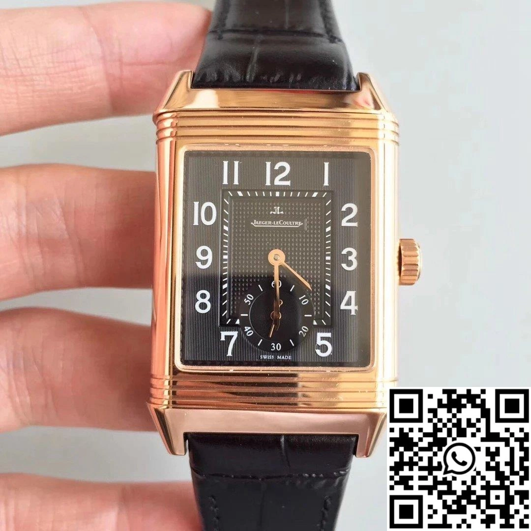 Jaeger-LeCoultre Grande Reverso Q3738420 Rose Gold Black Dial ZeroBulk 2136
